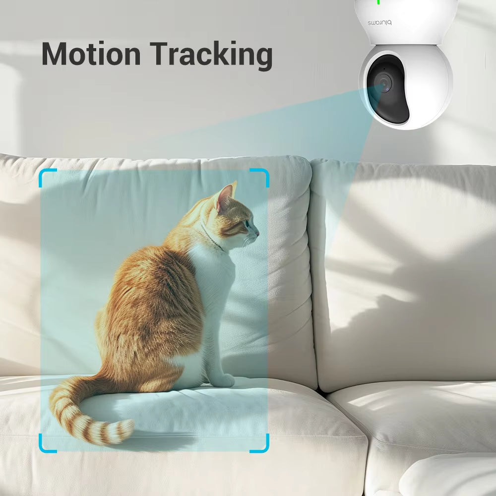 2.4&5G Wifi Indoor Camera, 2K, 360° PTZ Pet Dog IP CCTV Camera with Phone App, 2-Way Talk, Night Vision, for Home Securi
