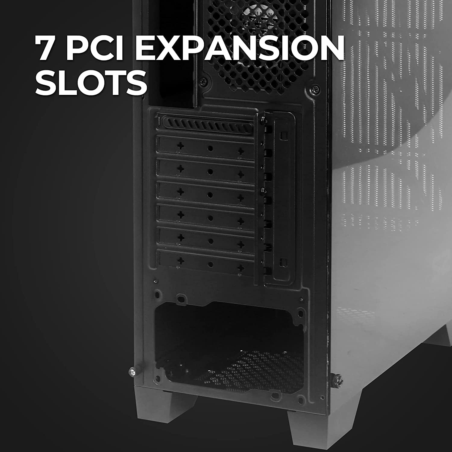 - S2 - ATX Mid-Tower PC Case - Full Acrylic Side Panel - Mesh Front Panel - 3X Case Fan 120Mm Pre-Installed, Black